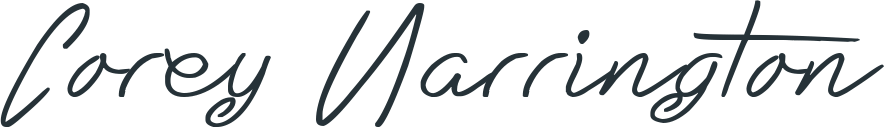 Signature of Pagecraft founder Corey Harrington